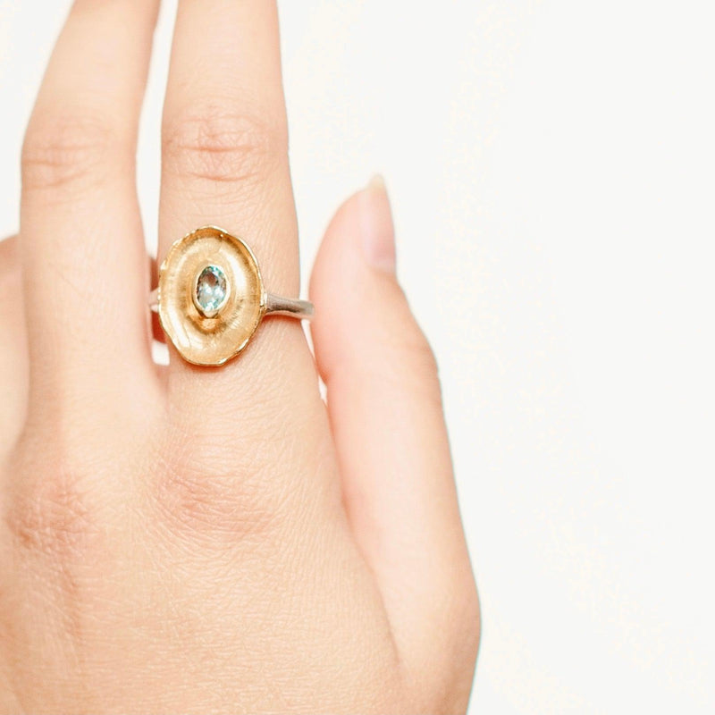 One Heart Ring-Astartelux Jewelry Handmade Sustainable Jewelry