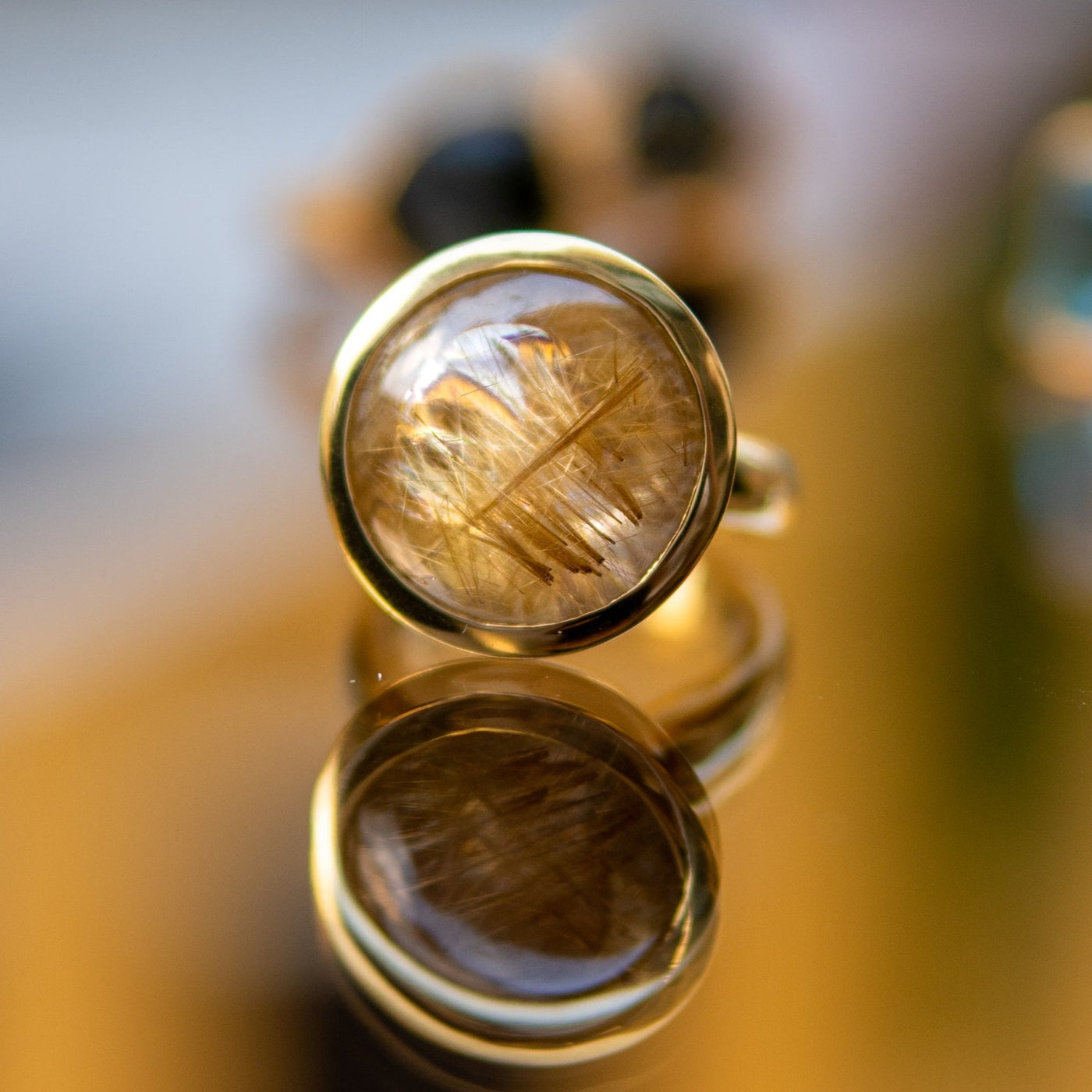 Rutile Quartz Ring exclusive at Astartelux Jewelry