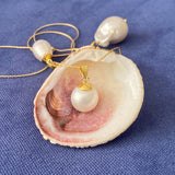 Pearl Pendant-Astartelux Jewelry Handmade Sustainable Jewelry