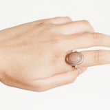 Moon Stone Ring-Astartelux Jewelry Handmade Sustainable Jewelry