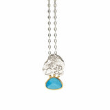 Arizona Turquoise Ancient Necklace-Astartelux Jewelry Handmade Sustainable Jewelry