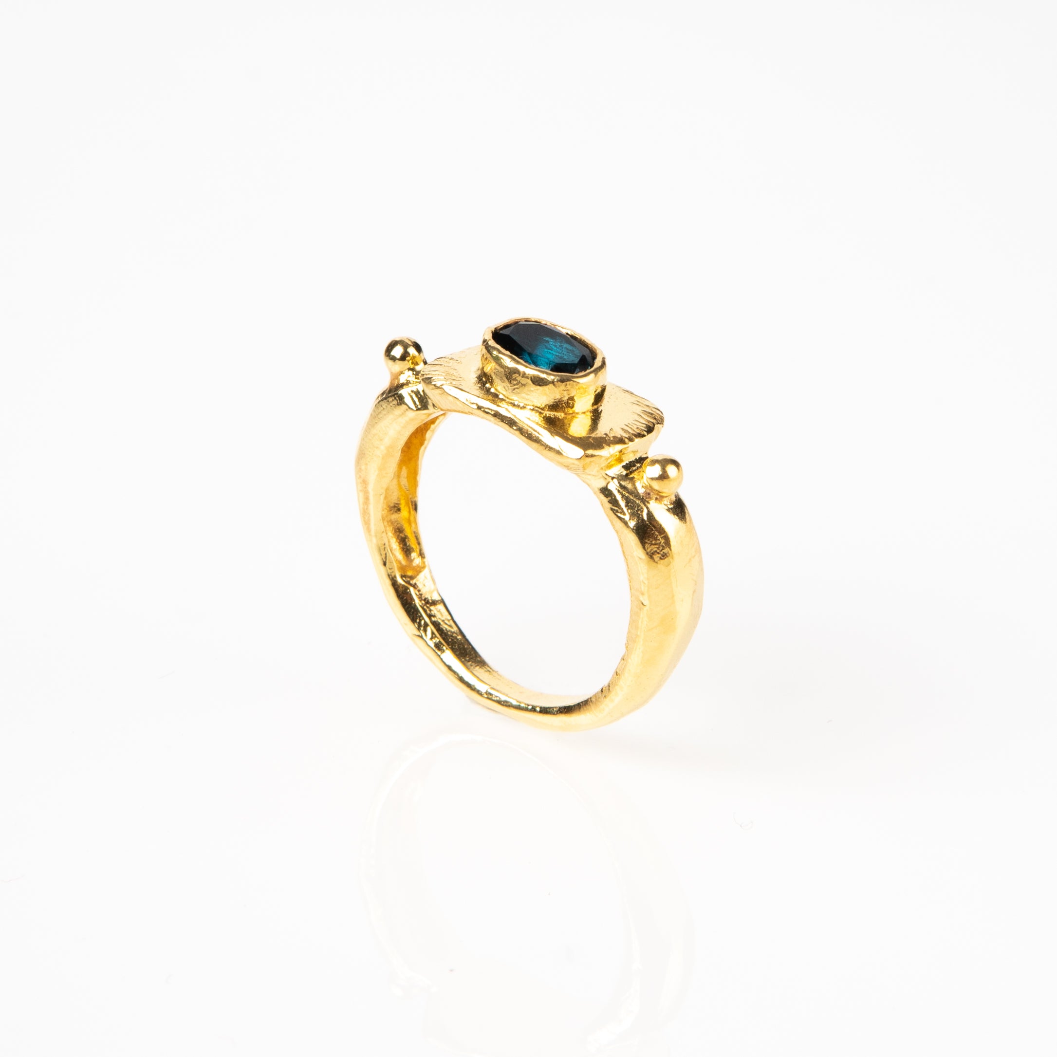 Nine Blue Rings London Blue Ring handmade sustainable jewelry – Astartelux Jewelry