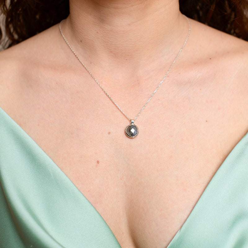 Labradorite Necklace-Astartelux Jewelry Handmade Sustainable Jewelry