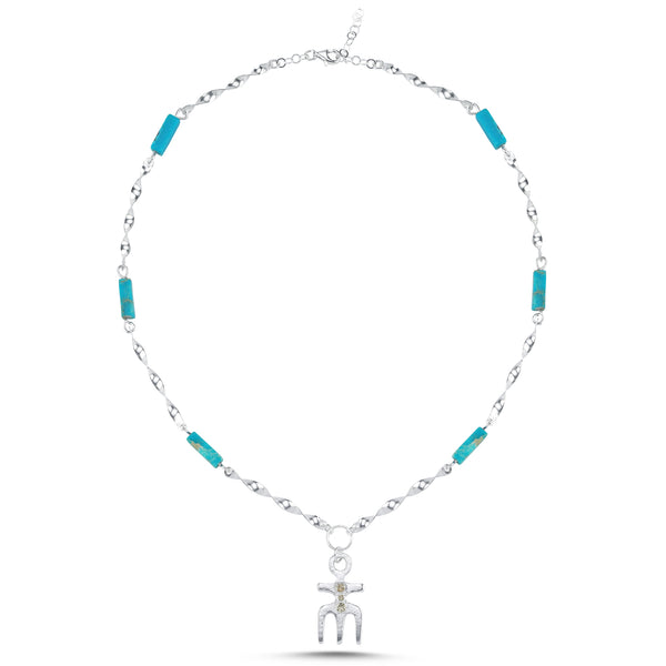Turquoise Diamond Necklace